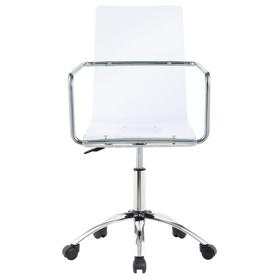 (image for) Amaturo Acrylic Adjustable Home Office Desk Chair Clear