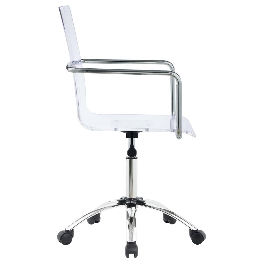 (image for) Amaturo Acrylic Adjustable Home Office Desk Chair Clear