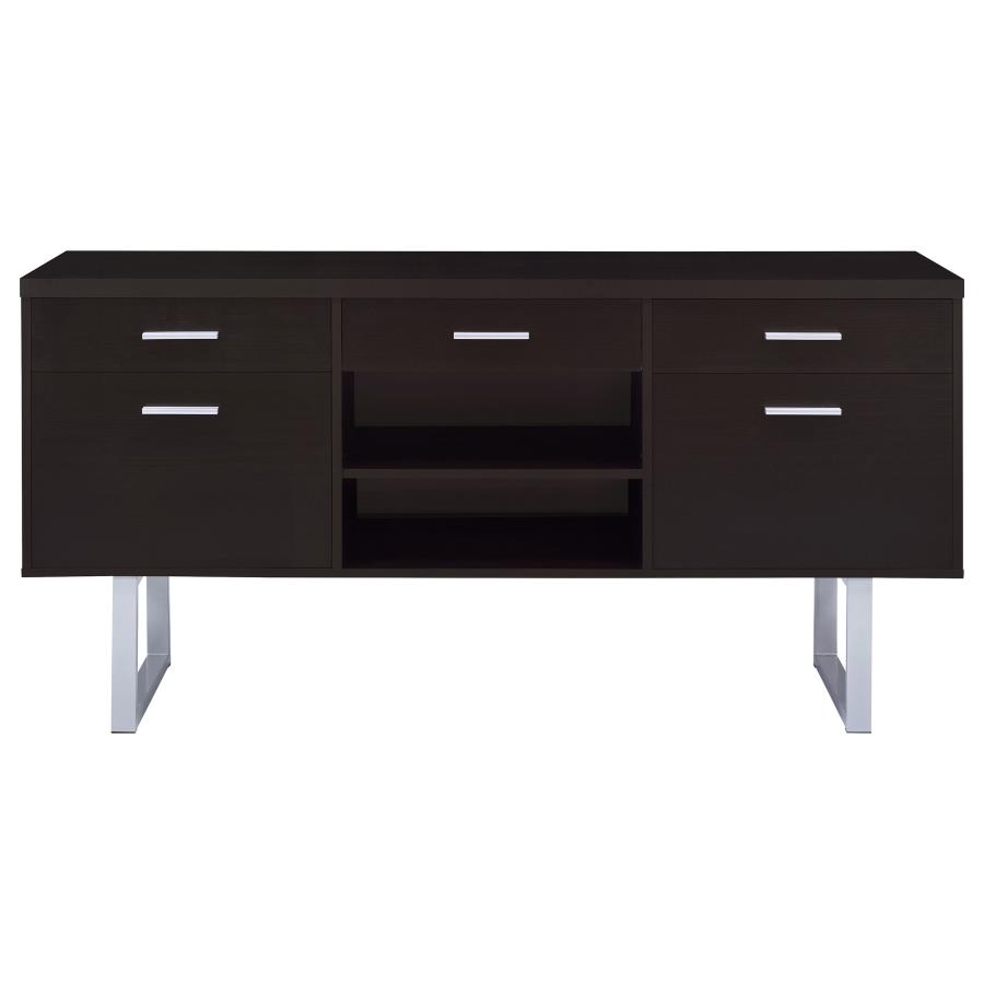 (image for) Lawtey 5-drawer Home Office Storage Credenza Cappuccino