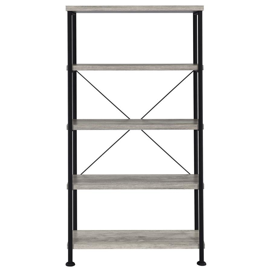 (image for) Analiese 63-inch 4-shelf Bookshelf Grey Driftwood