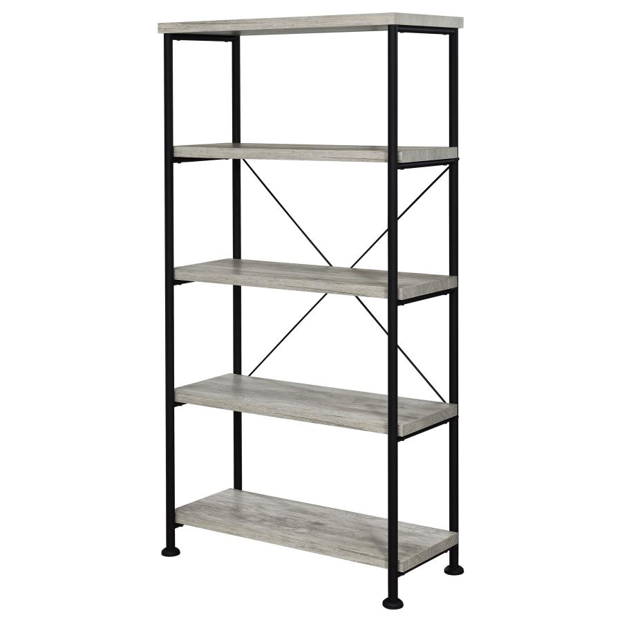 (image for) Analiese 63-inch 4-shelf Bookshelf Grey Driftwood