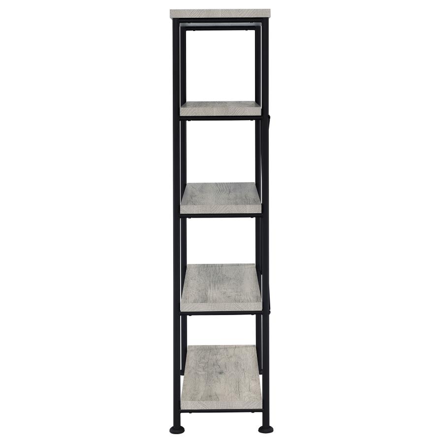 (image for) Analiese 63-inch 4-shelf Bookshelf Grey Driftwood