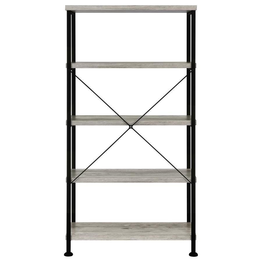 (image for) Analiese 63-inch 4-shelf Bookshelf Grey Driftwood