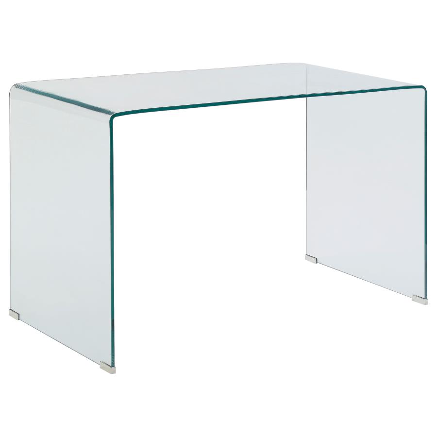 (image for) Ripley 47-inch Tempered Bent Glass Writing Desk Clear