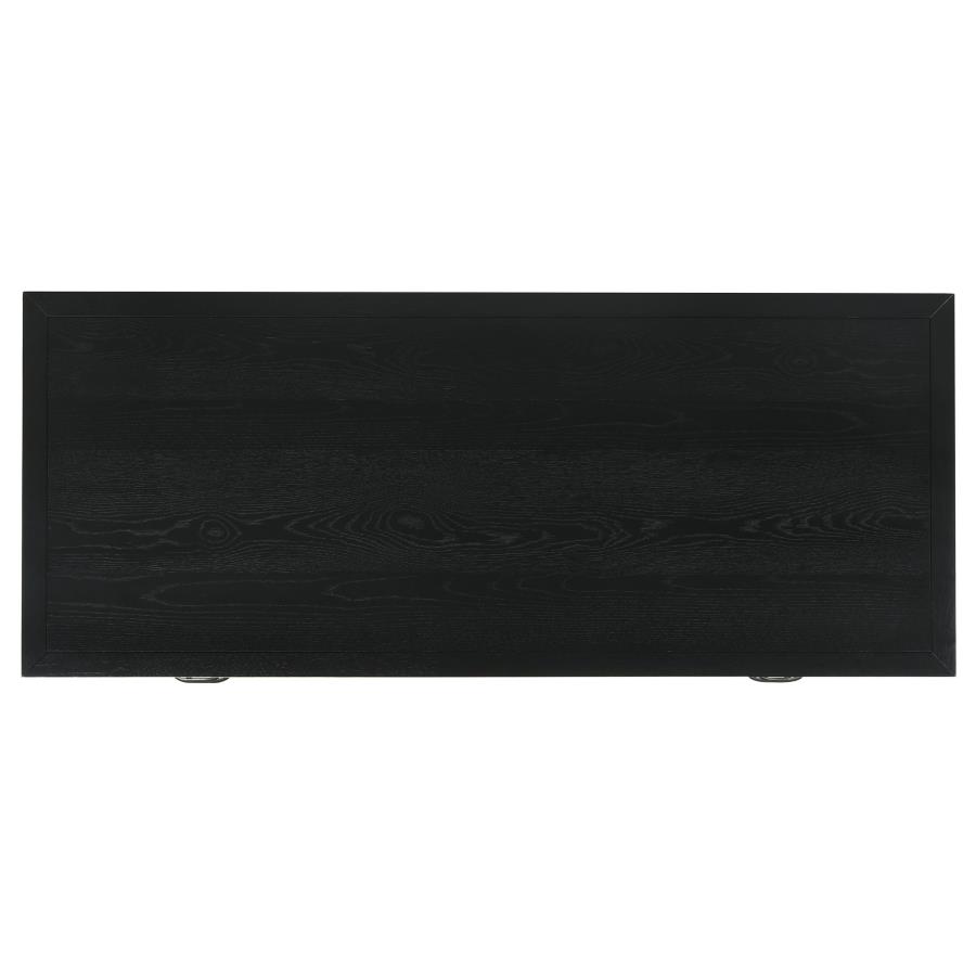 Goodson 64-inch 4-Drawer Double Pedestal Computer Desk Black