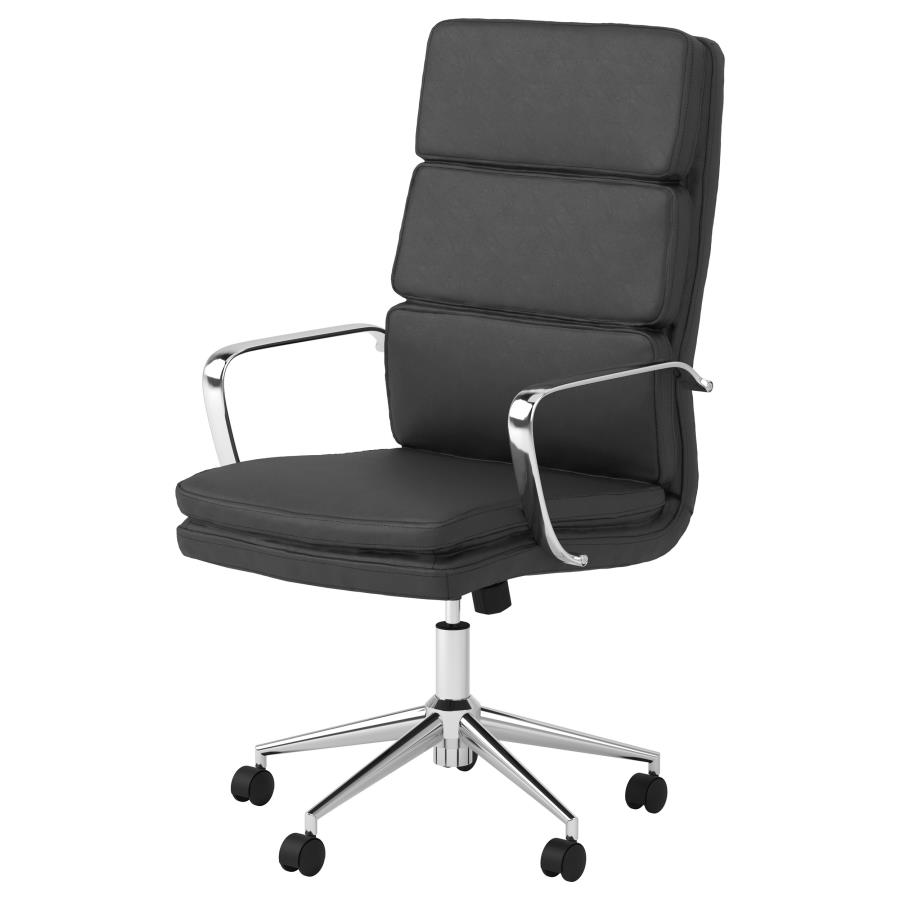 (image for) Ximena Upholstered Adjustable High Back Office Chair Black