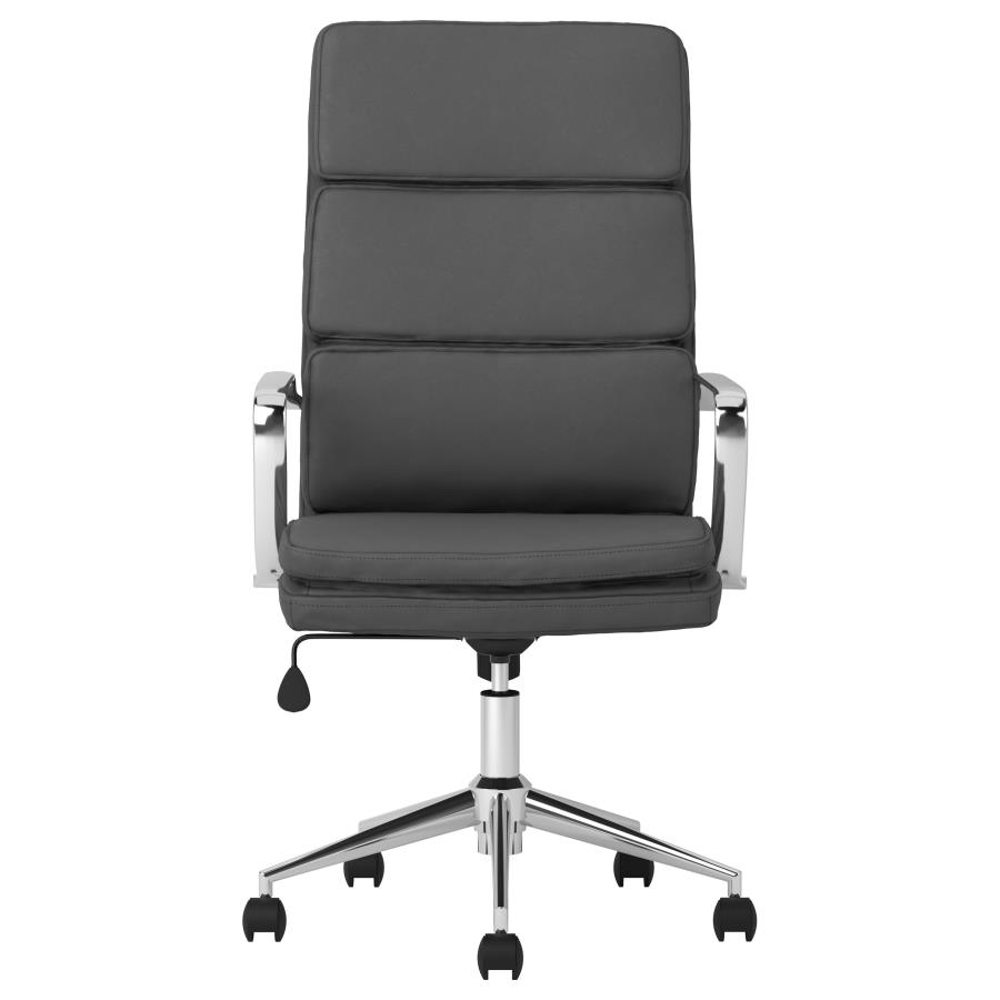 (image for) Ximena Upholstered Adjustable High Back Office Chair Grey