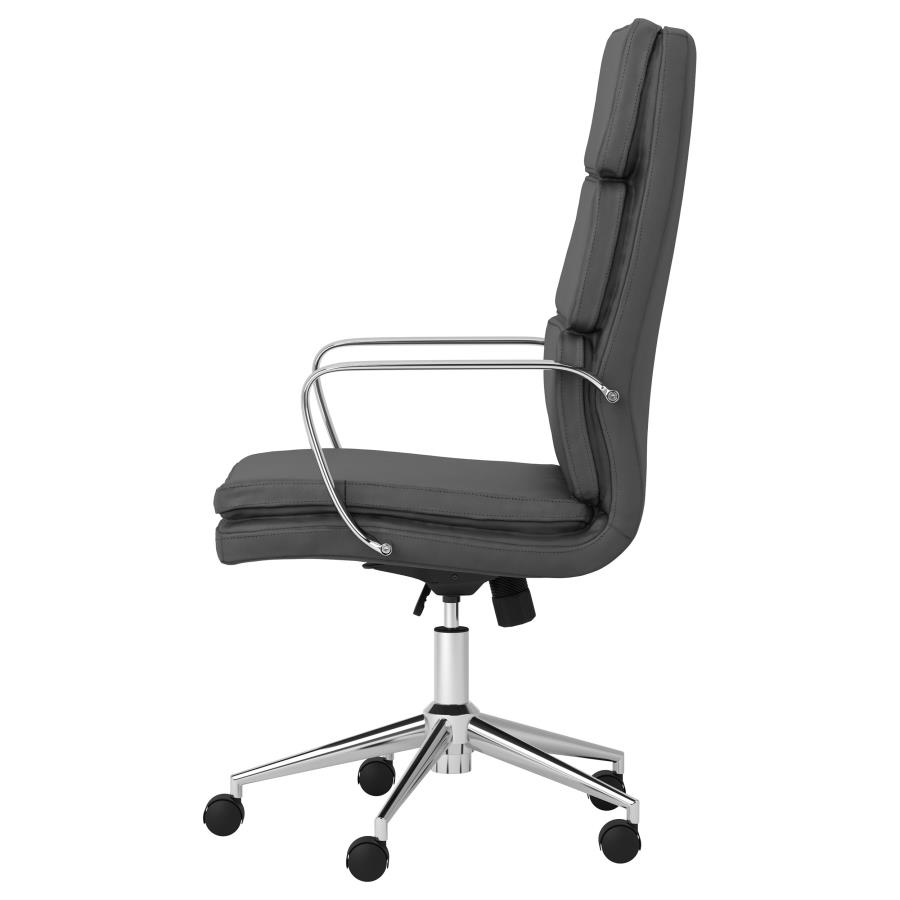 (image for) Ximena Upholstered Adjustable High Back Office Chair Grey