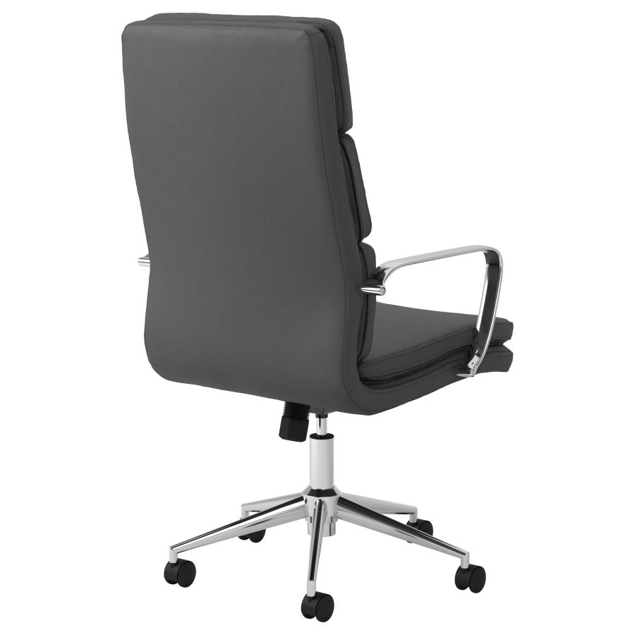 (image for) Ximena Upholstered Adjustable High Back Office Chair Grey