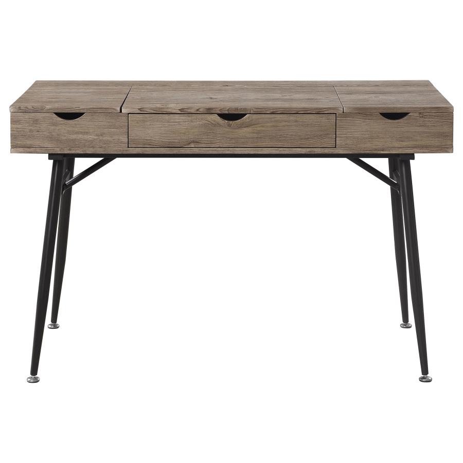 (image for) Rafael 47-inch 1-drawer Desk with Storage Rustic Driftwood