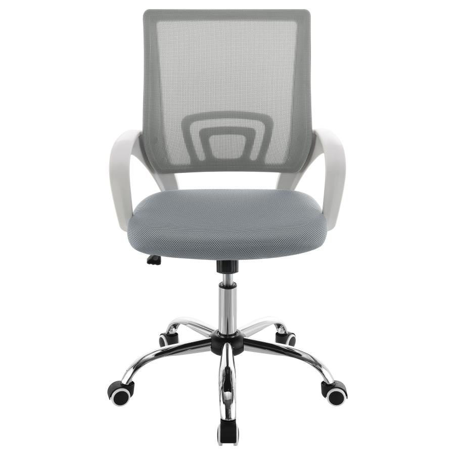 (image for) Felton Upholstered Adjustable Home Office Desk Chair Grey