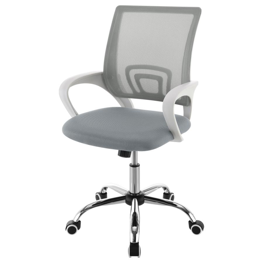 (image for) Felton Upholstered Adjustable Home Office Desk Chair Grey