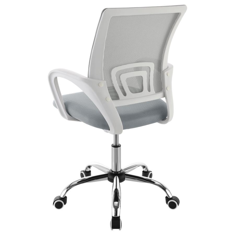 (image for) Felton Upholstered Adjustable Home Office Desk Chair Grey