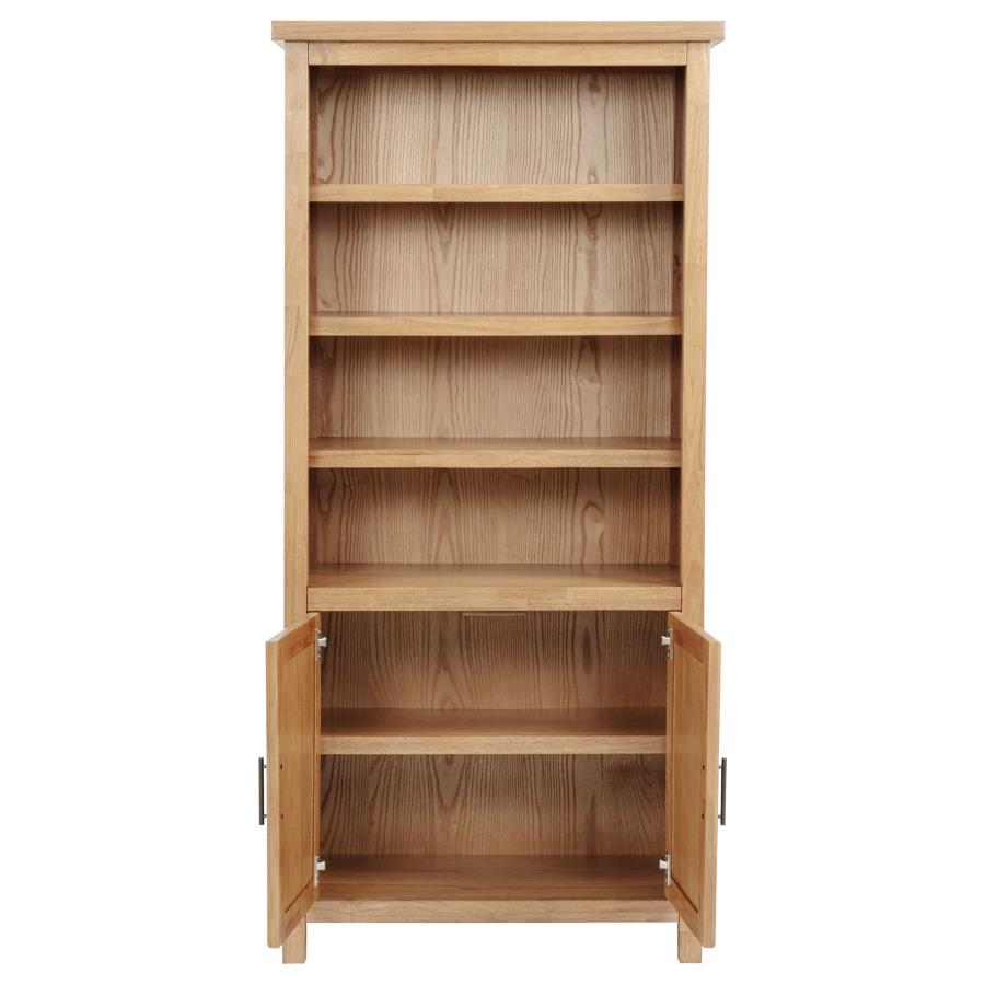 Vermes 72-inch 2-door Home Office Cabinet Bookcase Light Ash