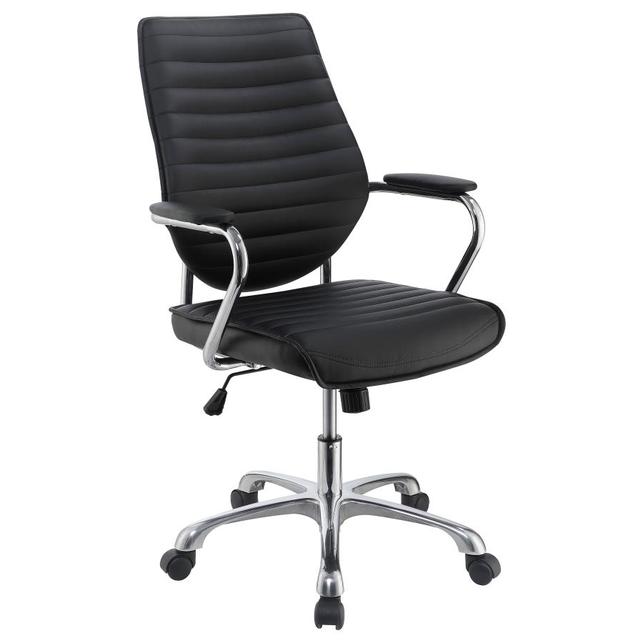 (image for) Chase Upholstered Adjustable Home Office Desk Chair Black