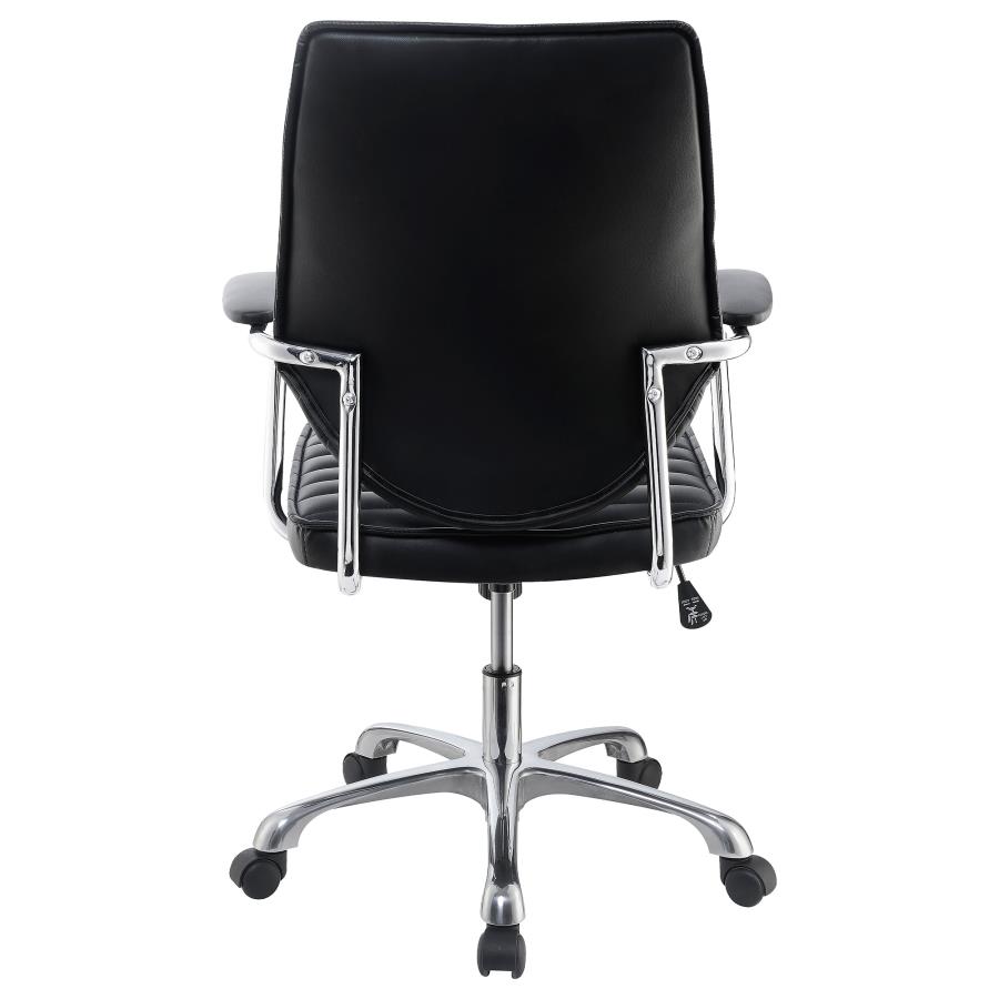 (image for) Chase Upholstered Adjustable Home Office Desk Chair Black