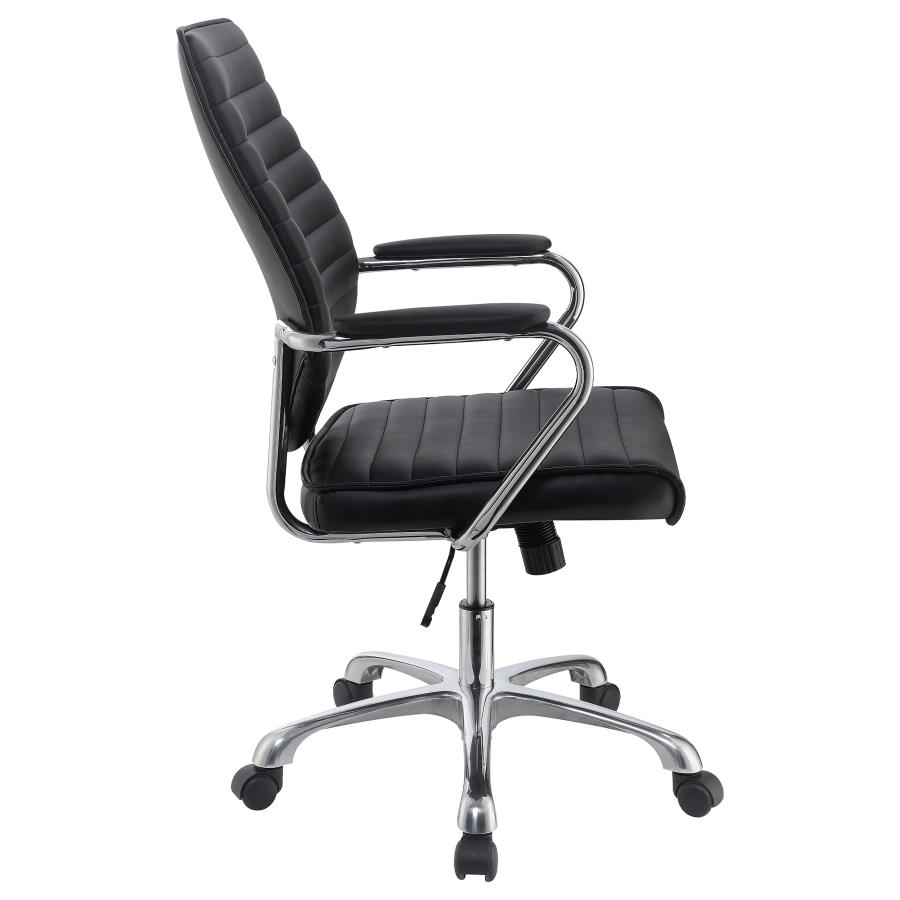 (image for) Chase Upholstered Adjustable Home Office Desk Chair Black