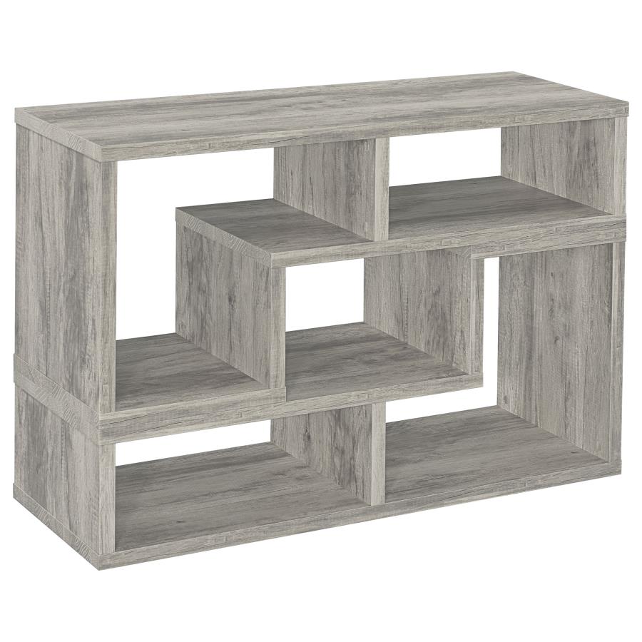 (image for) Velma Multipurpose TV Stand and Bookshelf Grey Driftwood