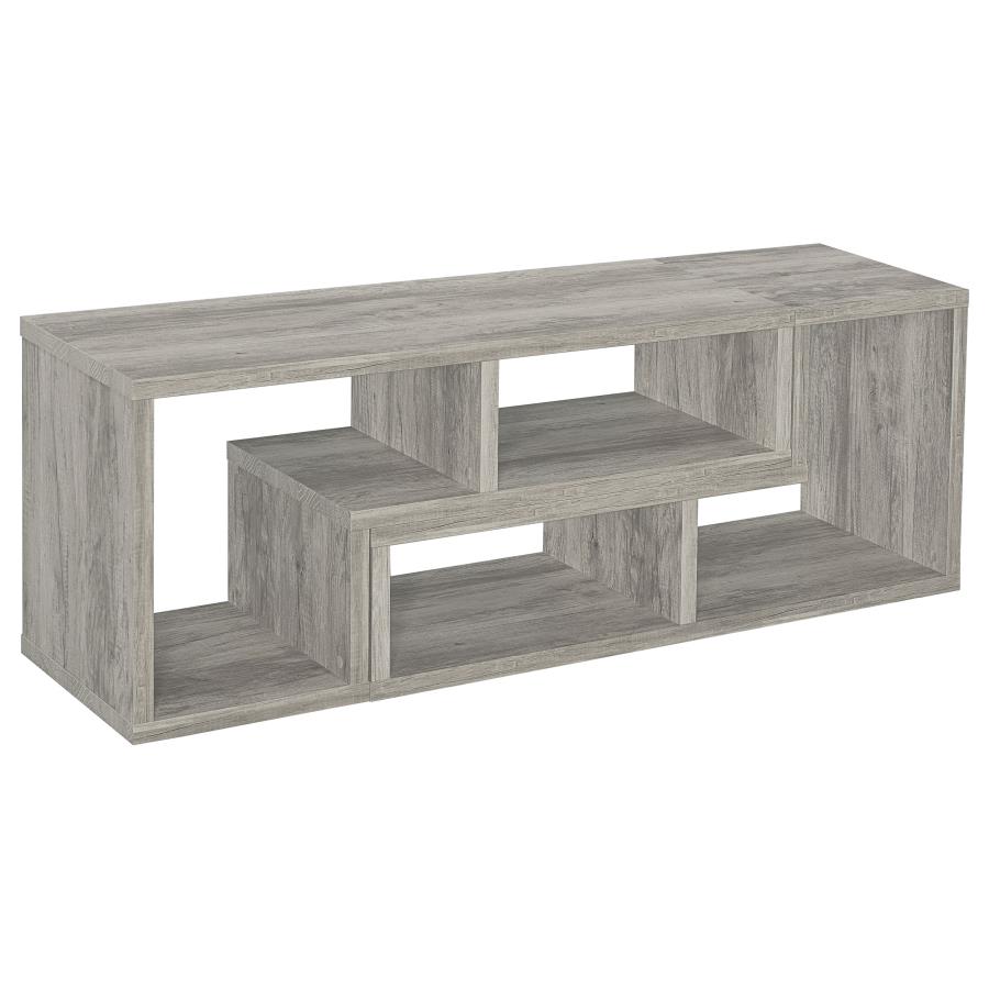 (image for) Velma Multipurpose TV Stand and Bookshelf Grey Driftwood