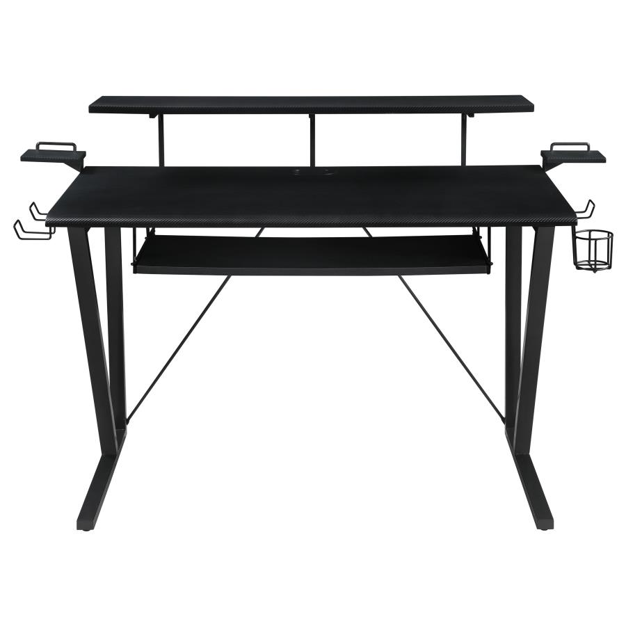 (image for) Wedalia 60-inch Computer Gaming Desk with Utility Hook Black