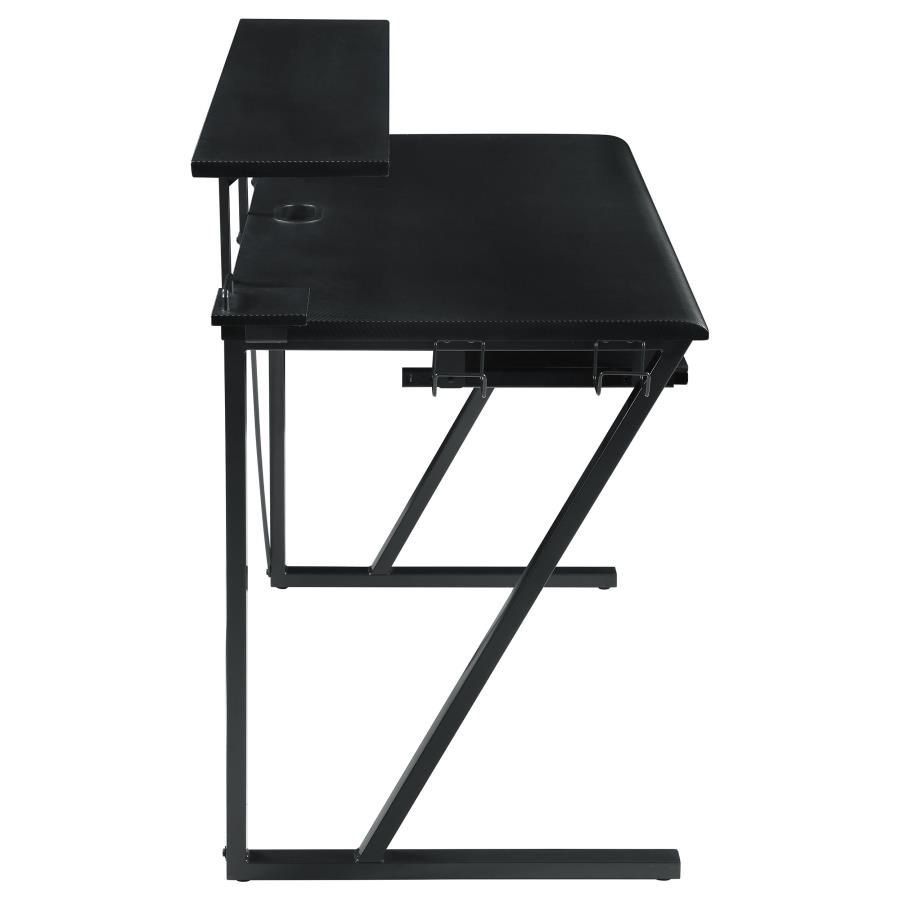 (image for) Wedalia 60-inch Computer Gaming Desk with Utility Hook Black