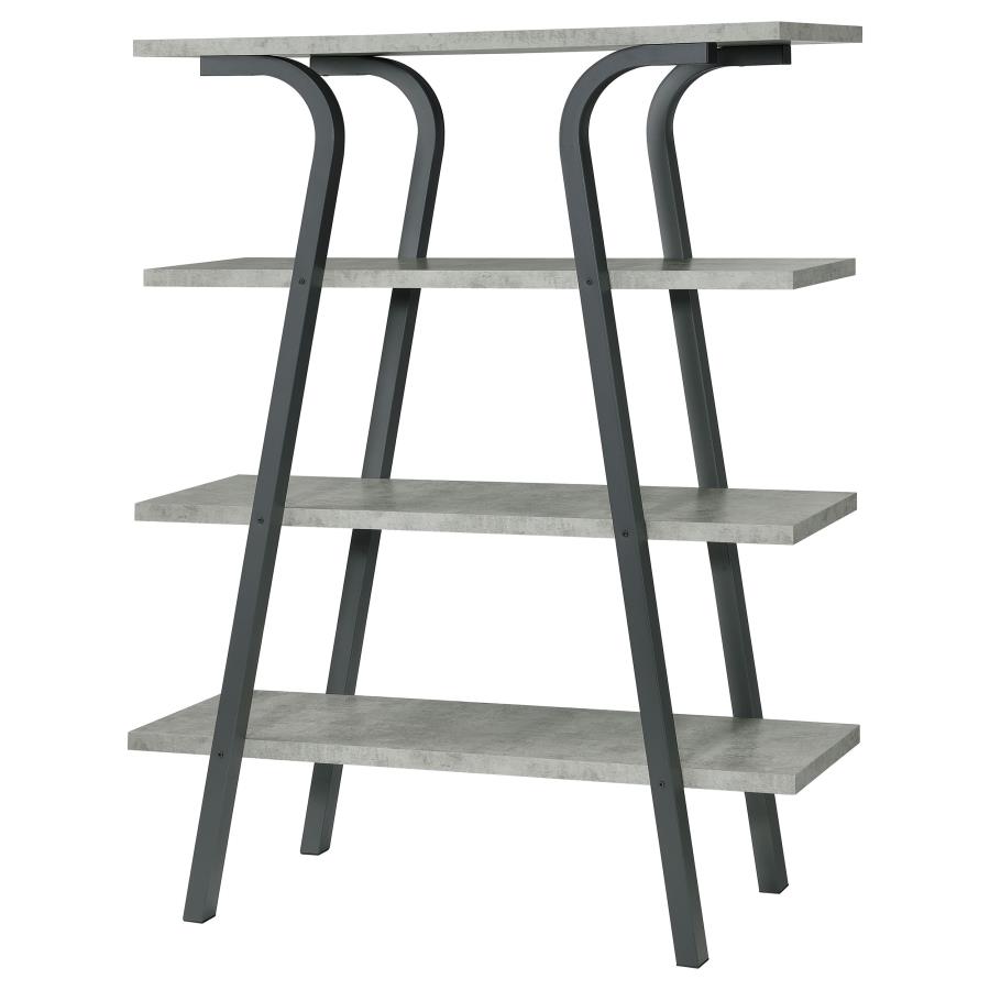 (image for) Tatum 63-inch 4-shelf Bookshelf Cement