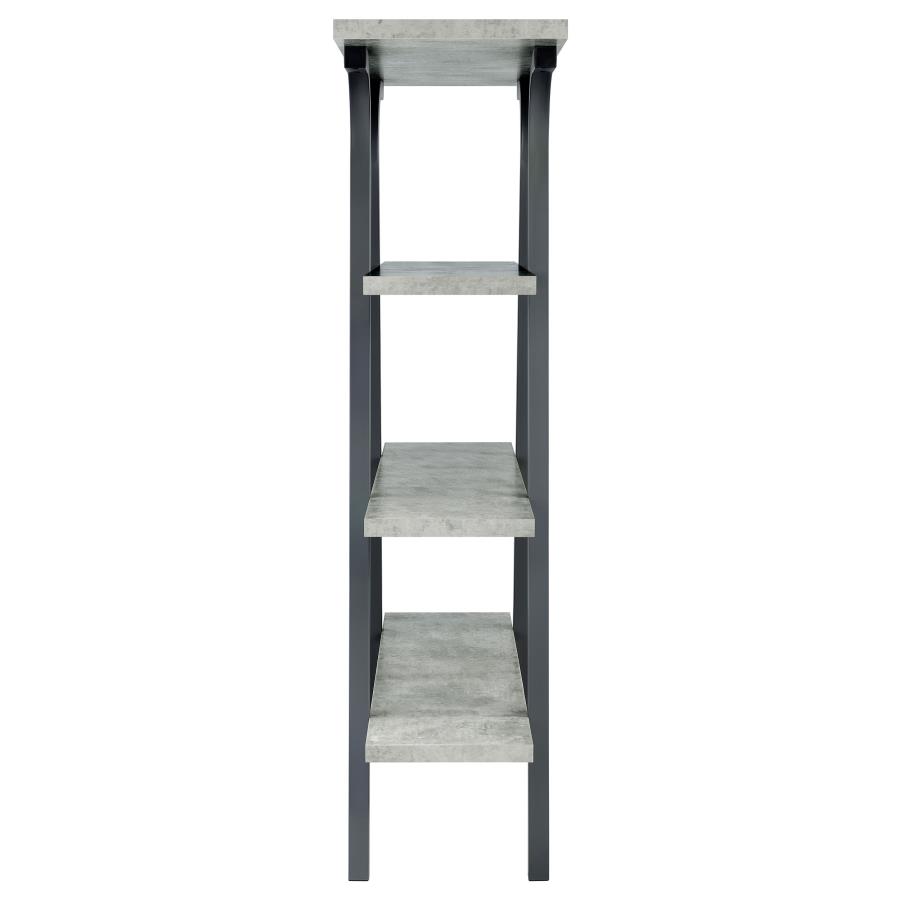 (image for) Tatum 63-inch 4-shelf Bookshelf Cement