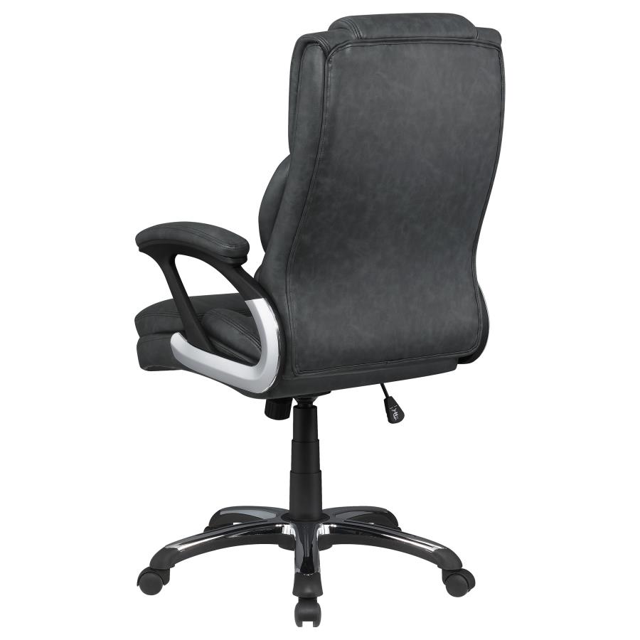 (image for) Nerris Upholstered Adjustable Home Office Desk Chair Grey