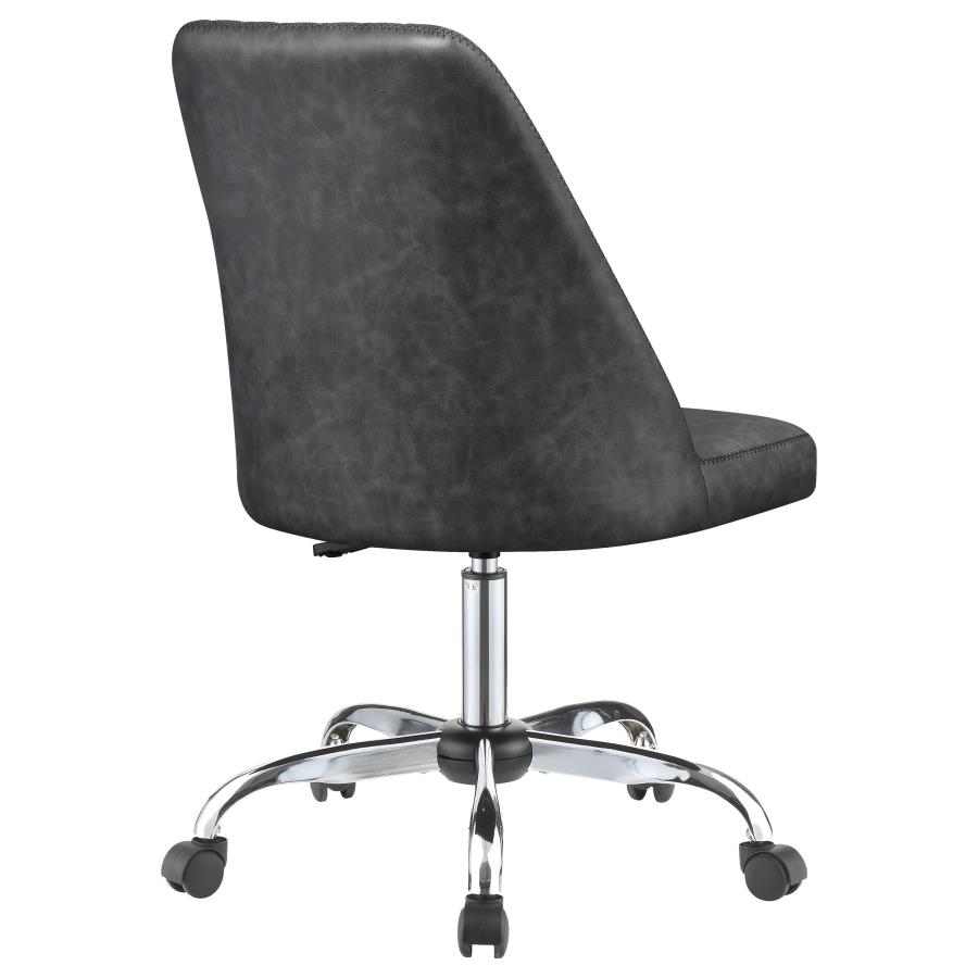 (image for) Althea Upholstered Adjustable Home Office Desk Chair Grey