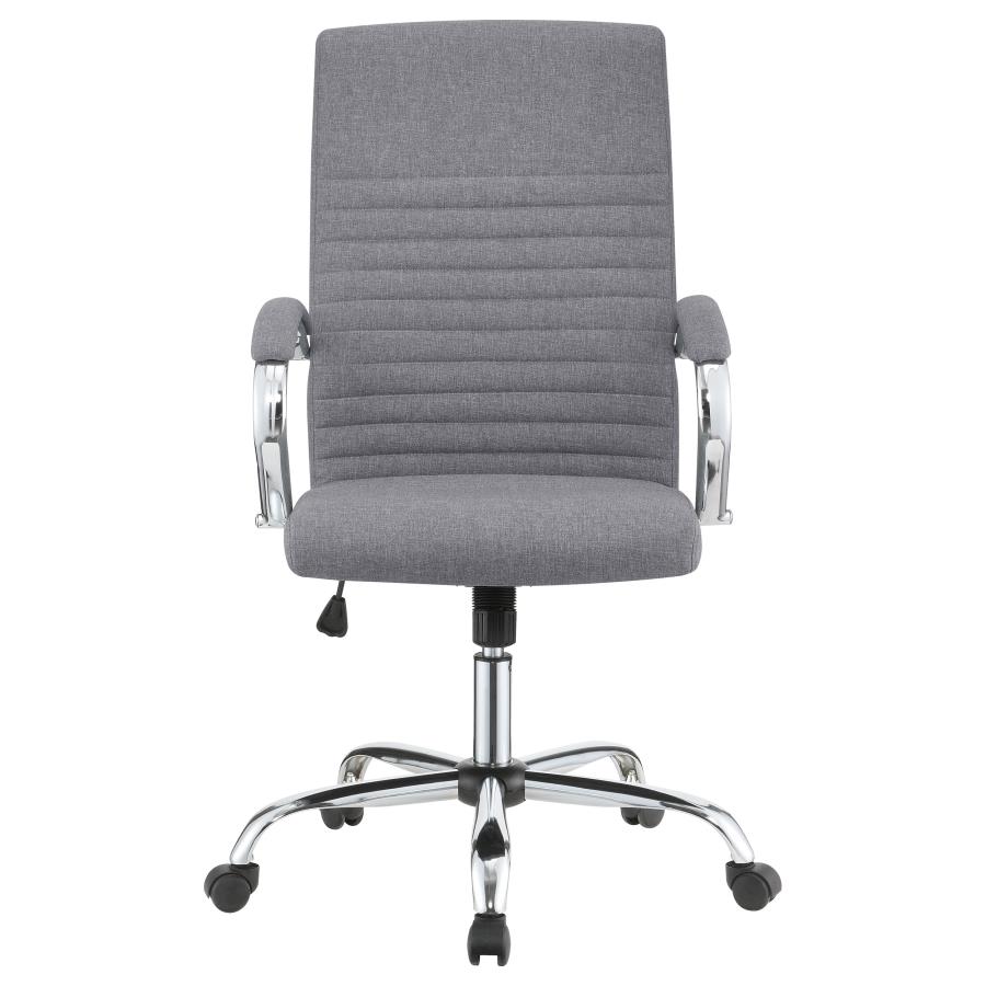 (image for) Abisko Upholstered Adjustable Home Office Desk Chair Grey