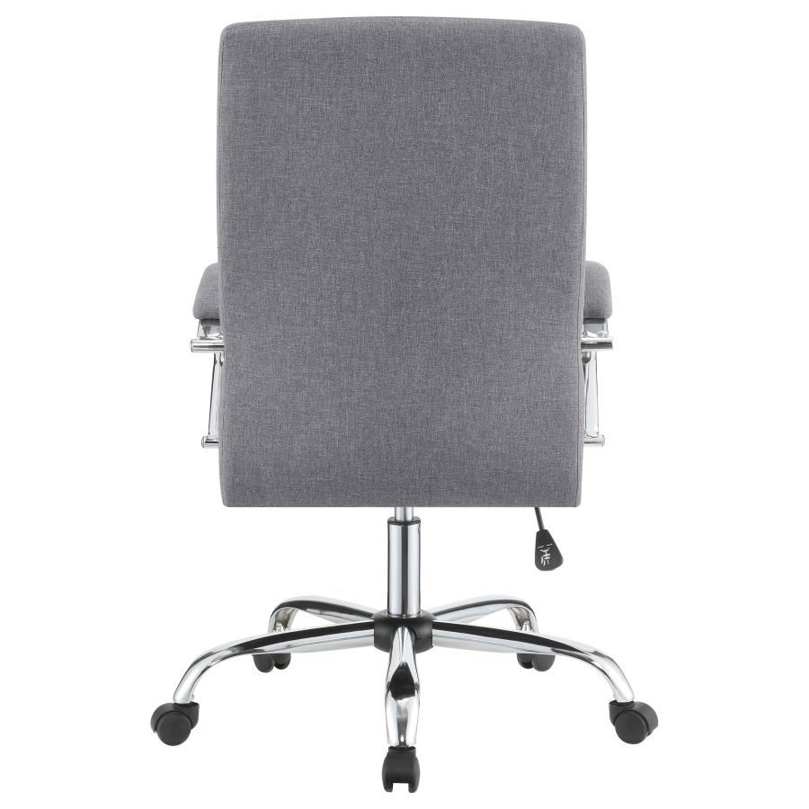 (image for) Abisko Upholstered Adjustable Home Office Desk Chair Grey