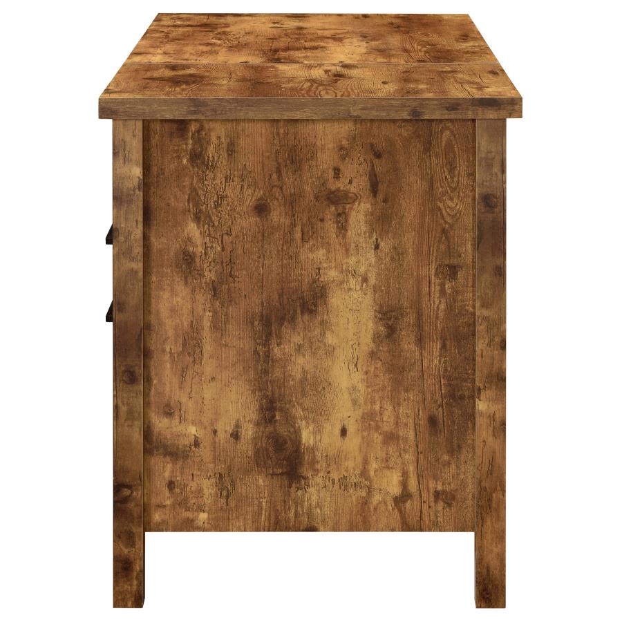 (image for) Delwin 47-inch 2-drawer Lift Top Computer Desk Rustic Nutmeg