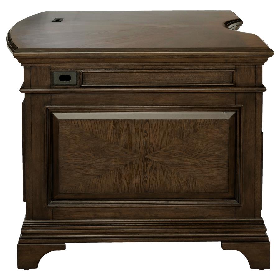 (image for) Hartshill 72-inch 7-drawer Executive Desk Burnished Oak