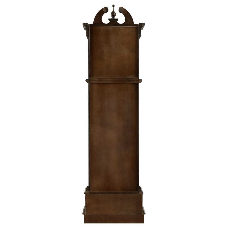 (image for) Cedric Grandfather Clock with Adjustable Chime Golden Brown