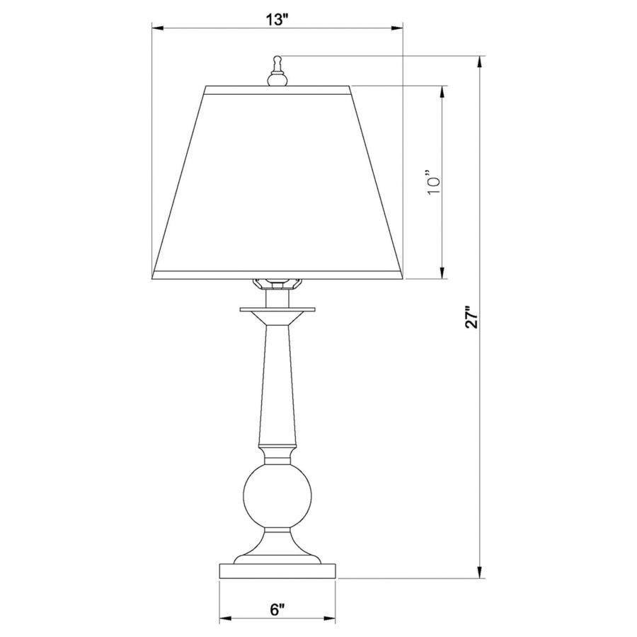 (image for) Ochanko 27-inch Empire Shade Table Lamp Bronze (Set of 2)