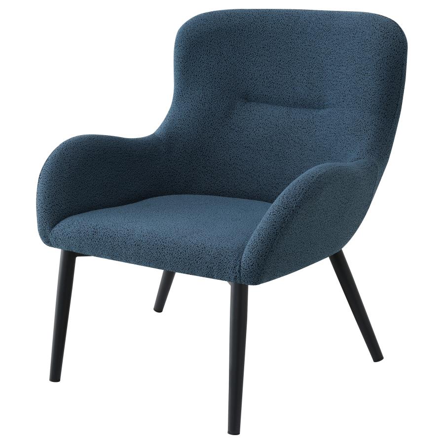 (image for) Calvin Upholstered Modern Arm Accent Chair Aegean Blue