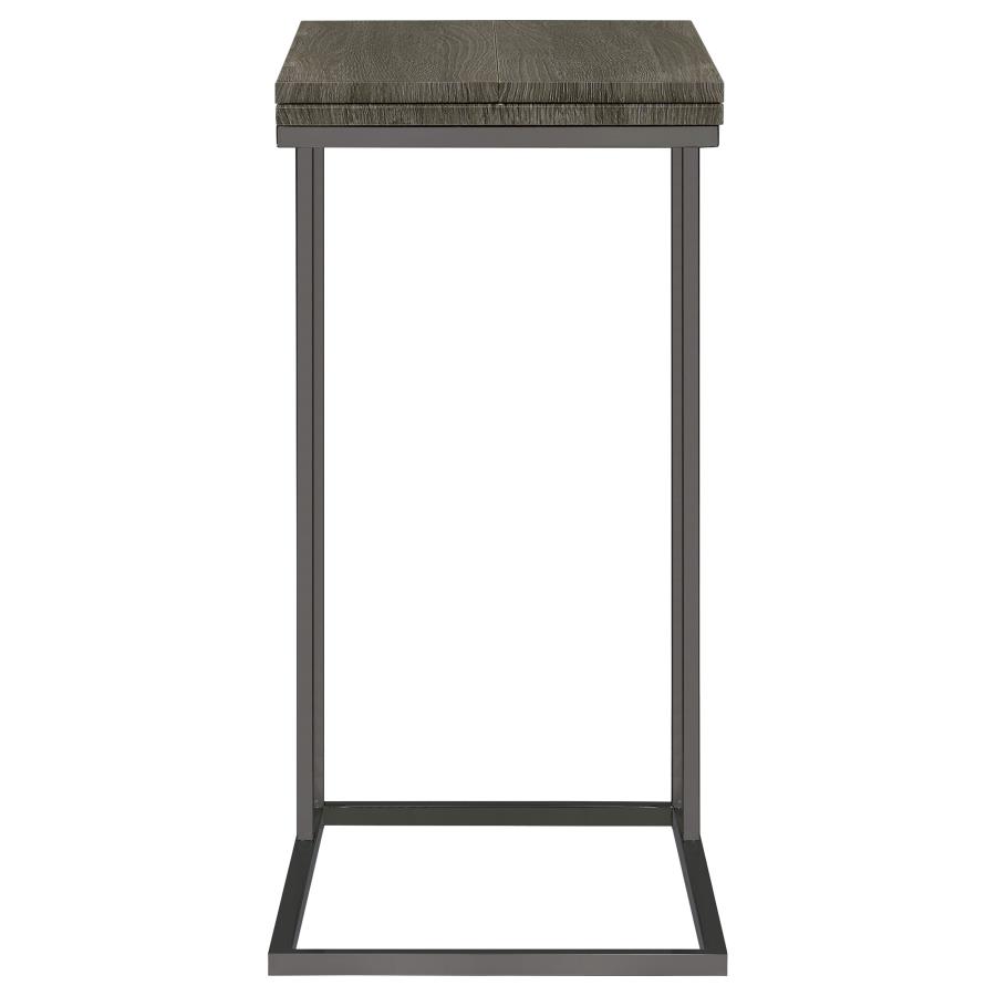 (image for) Pedro Expandable C-Shaped Sofa Side Table Weathered Grey