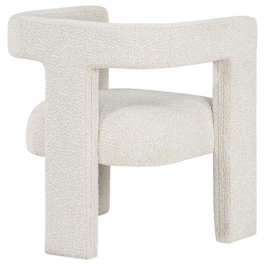 (image for) Petra Boucle Upholstered Accent Side Chair White