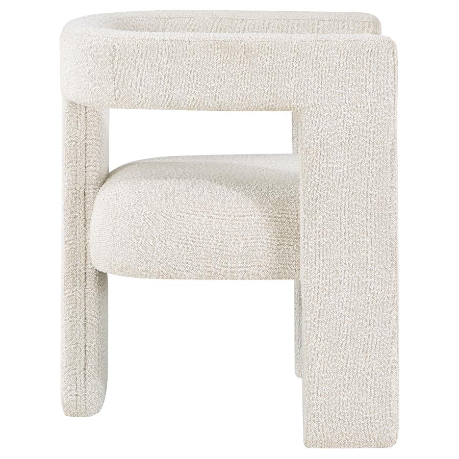 (image for) Petra Boucle Upholstered Accent Side Chair White