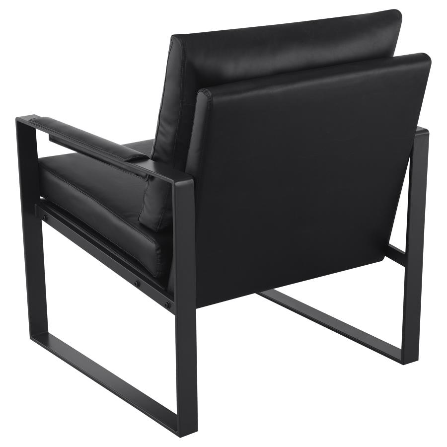 (image for) Rosalind Upholstered Track Arm Accent Chair Black