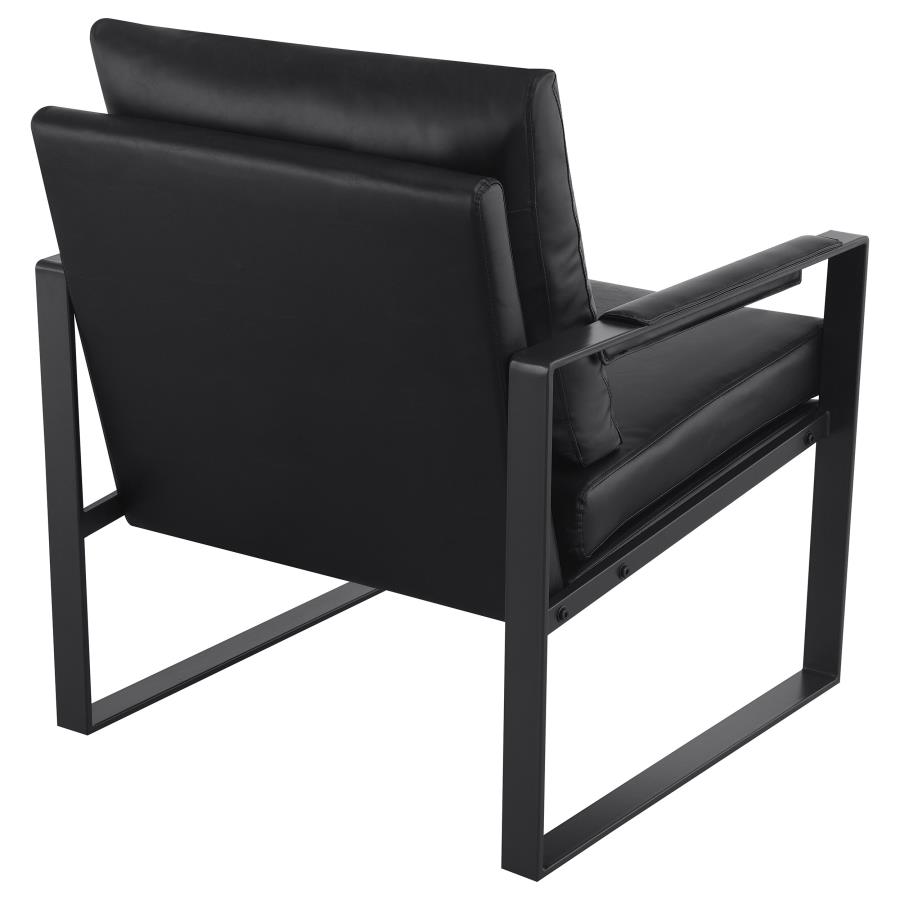 (image for) Rosalind Upholstered Track Arm Accent Chair Black