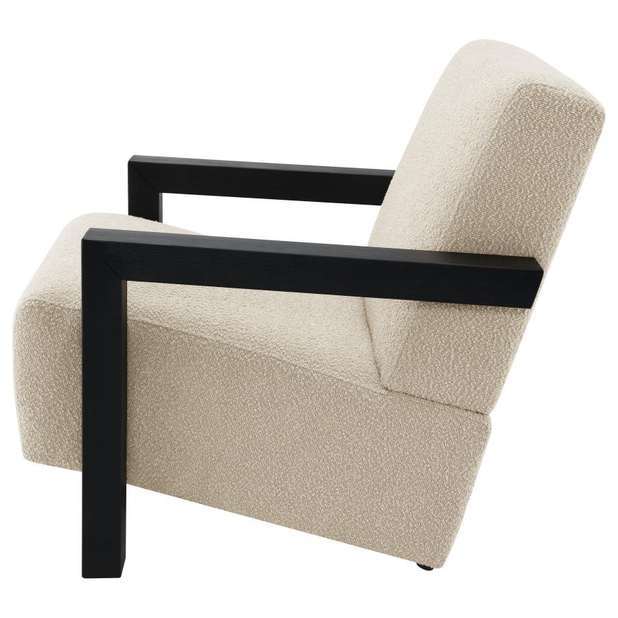 (image for) Fitzroy Boucle Upholstered Accent Arm Chair Latte