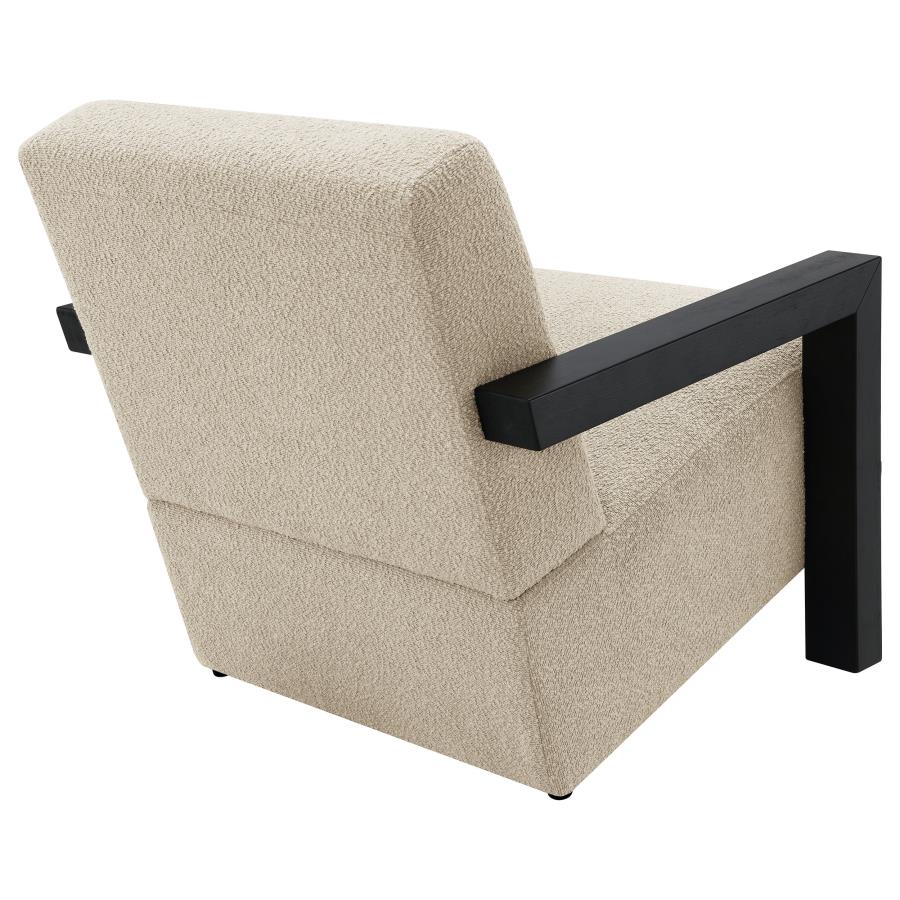 (image for) Fitzroy Boucle Upholstered Accent Arm Chair Latte