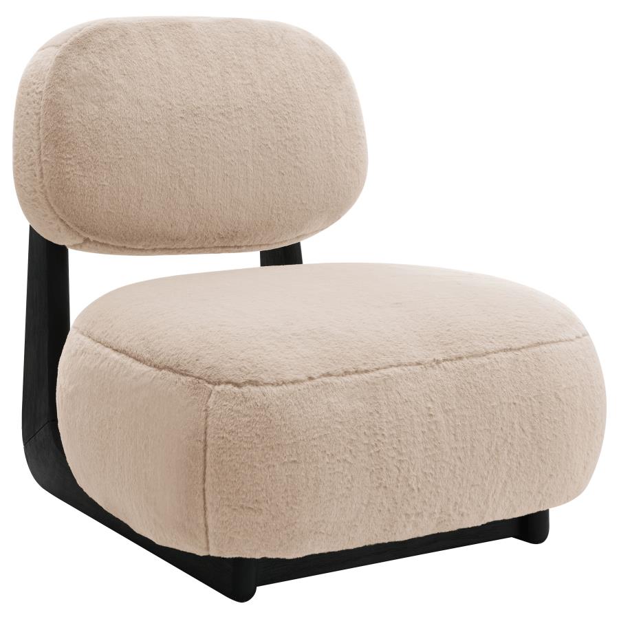 (image for) Duffie Upholstered Armless Accent Chair Camel