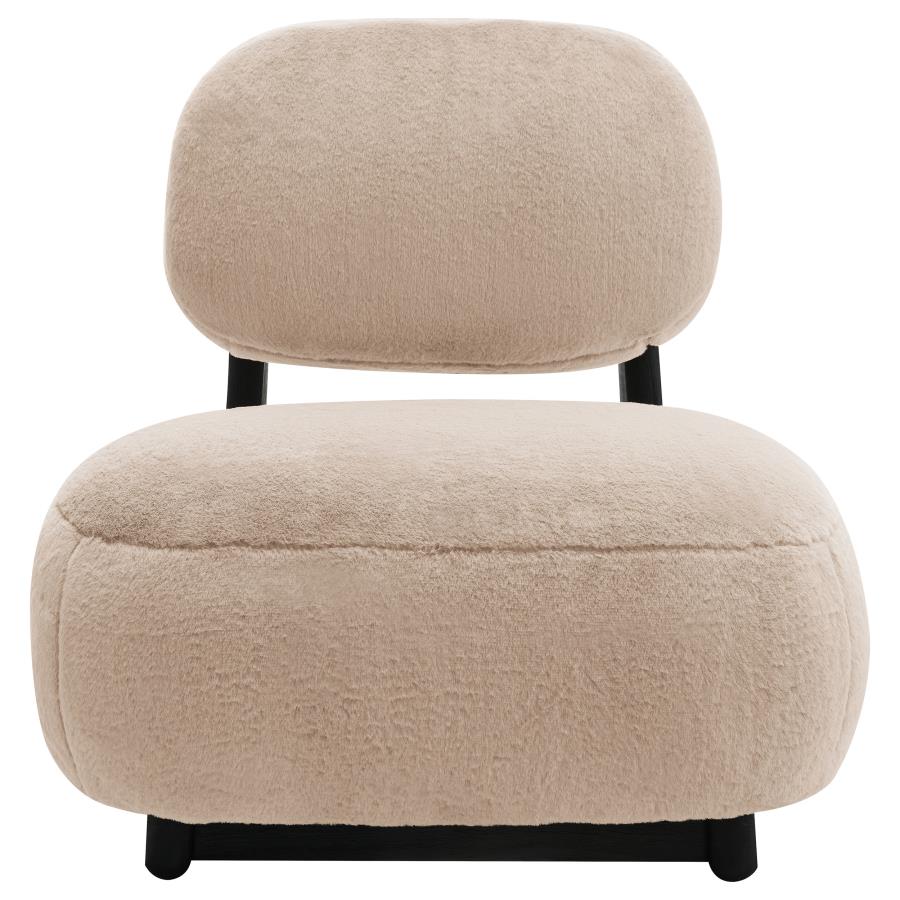 (image for) Duffie Upholstered Armless Accent Chair Camel