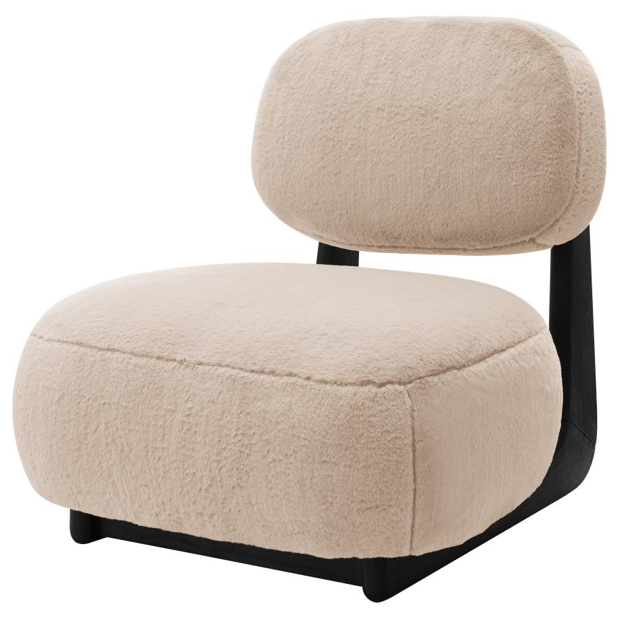 (image for) Duffie Upholstered Armless Accent Chair Camel