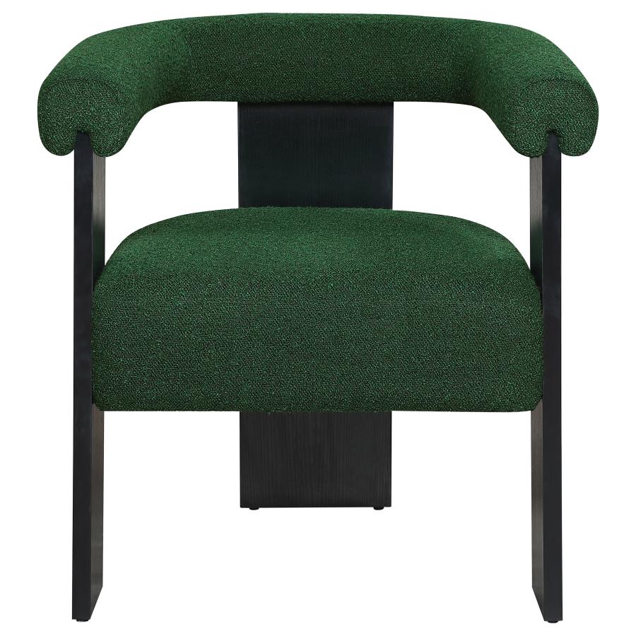 (image for) Ramona Boucle Upholstered Accent Side Chair Green