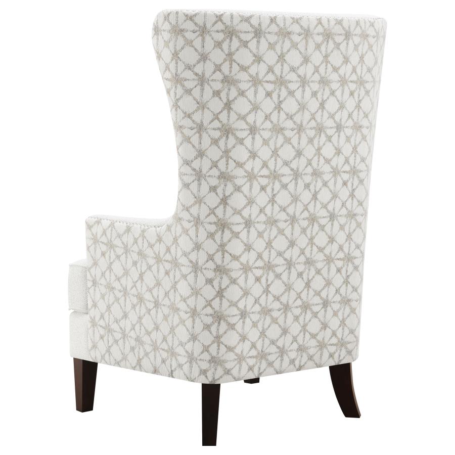 (image for) Pippin Upholstered High Wingback Accent Chair Latte