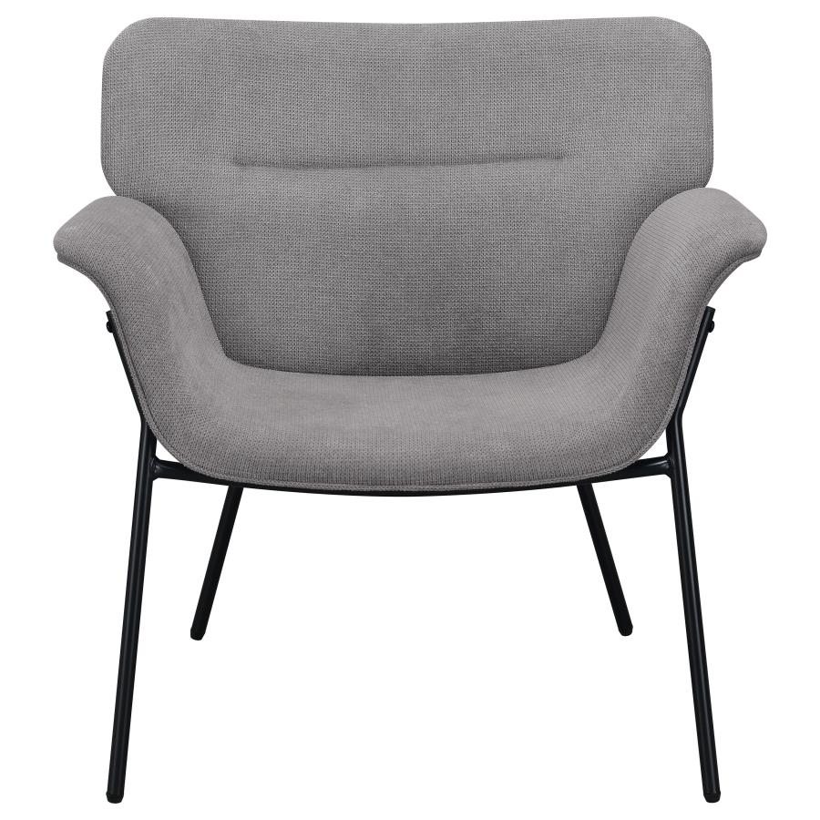 (image for) Davina Upholstered Flared Arm Accent Chair Ash Grey