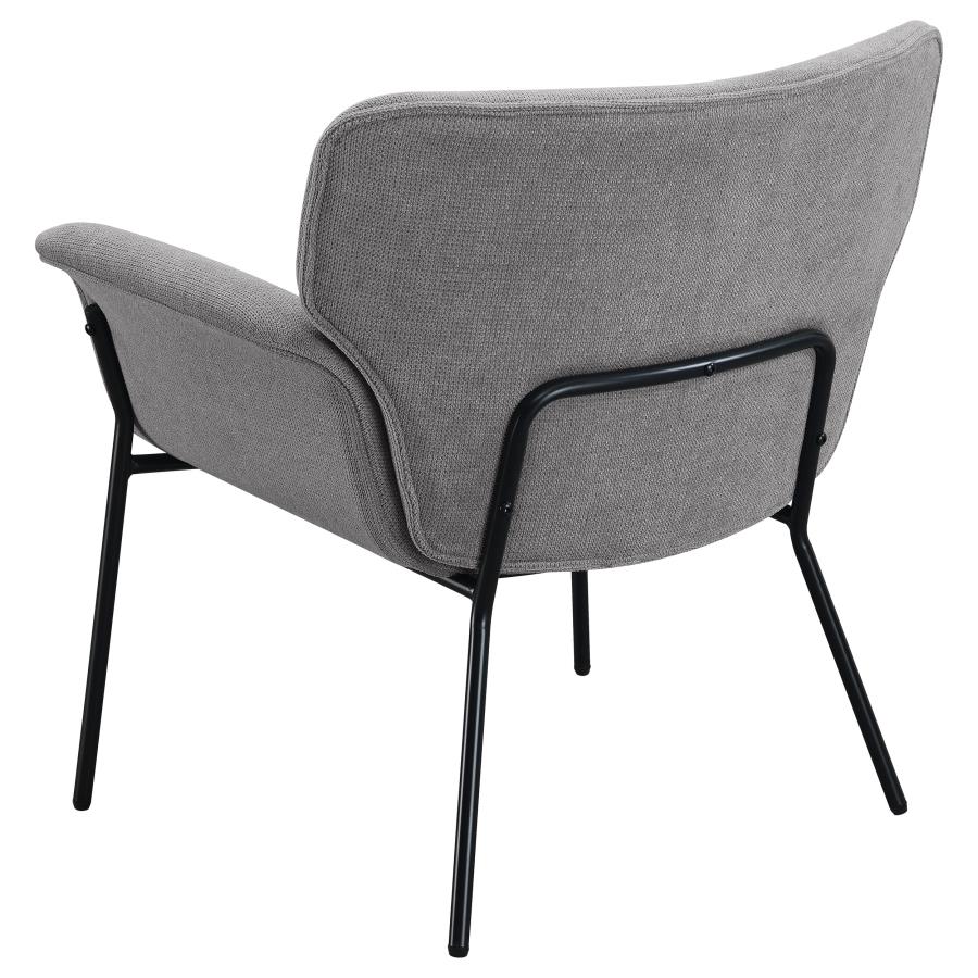 (image for) Davina Upholstered Flared Arm Accent Chair Ash Grey